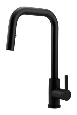 Pure.Sink Elite Steel Crystal-S kuchyňská baterie Matná černá s výsuvnou hubicí PS8050-10