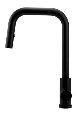 Pure.Sink Elite Steel Crystal-S kuchyňská baterie Matná černá s výsuvnou hubicí PS8050-10