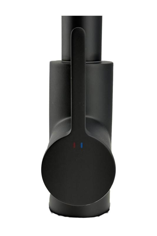 Pure.Sink Elite Steel Crystal-S kuchyňská baterie Matná černá s výsuvnou hubicí PS8050-10