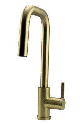 Pure.Sink Elite Steel Crystal-S kuchyňská baterie PVD kartáčované zlato s výsuvnou sprškou PS8050-60.