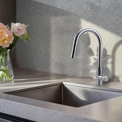Pure.Sink Elite Steel Stream-S kuchyňská baterie z nerezové oceli s výsuvnou hubicí PS8045-02