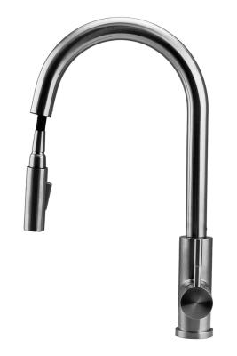 Pure.Sink Elite Steel Stream-S kuchyňská baterie z nerezové oceli s výsuvnou hubicí PS8045-02