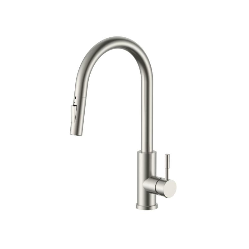 Pure.Sink Elite Steel Stream-S kuchyňská baterie z nerezové oceli s výsuvnou hubicí PS8045-02