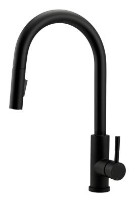 Pure.Sink Elite Steel Stream-S kuchyňská baterie Matná černá s výsuvným výtokem PS8045-10