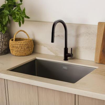 Pure.Sink Elite Steel Stream-S kuchyňská baterie Matná černá s výsuvným výtokem PS8045-10