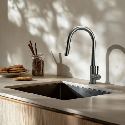 Pure.Sink Elite Steel Stream-S kuchyňská baterie PVD Gun metal s výsuvnou výpustí PS8045-61
