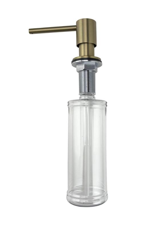 Pure.Sink Elite Steel Shine vestavěný dávkovač mýdla z nerezové oceli, plnitelný PS9010-02