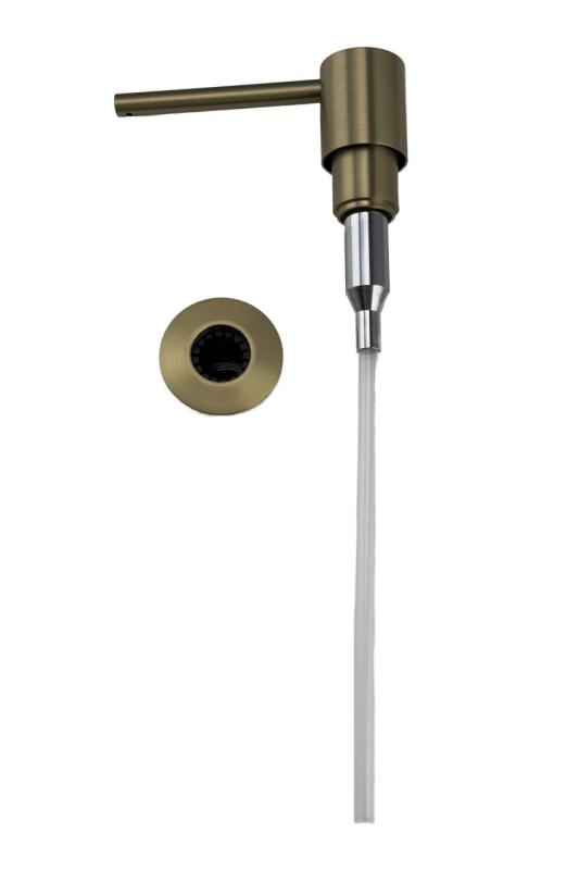 Pure.Sink Elite Steel Shine vestavěný dávkovač mýdla PVD kartáčované zlato, shora plnitelný PS9010-60