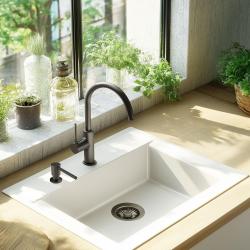 Pure.Sink Elite Steel Shine vestavěný dávkovač mýdla PVD Gun Metal PS9010-61