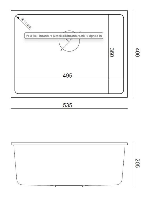 Quadri Elston Bílý Žulový Podstavný Dřez 495x360mm s Nerezovou Zátkou 1208967774