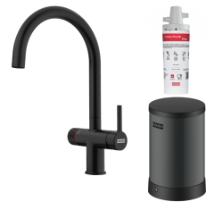 Franke Maris vodní hub 4L boiler 3-1 s Twist mechanickou kohoutkem na vařící vodu matná černá s bypassem waterhub 1208967862