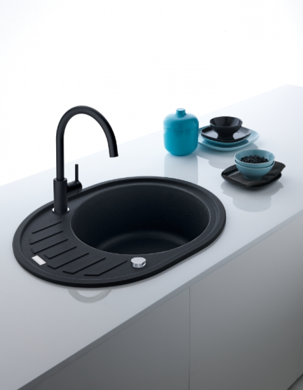 Franke Lina XL kuchyňská baterie Onyx s otočným výtokem 115.0626.020