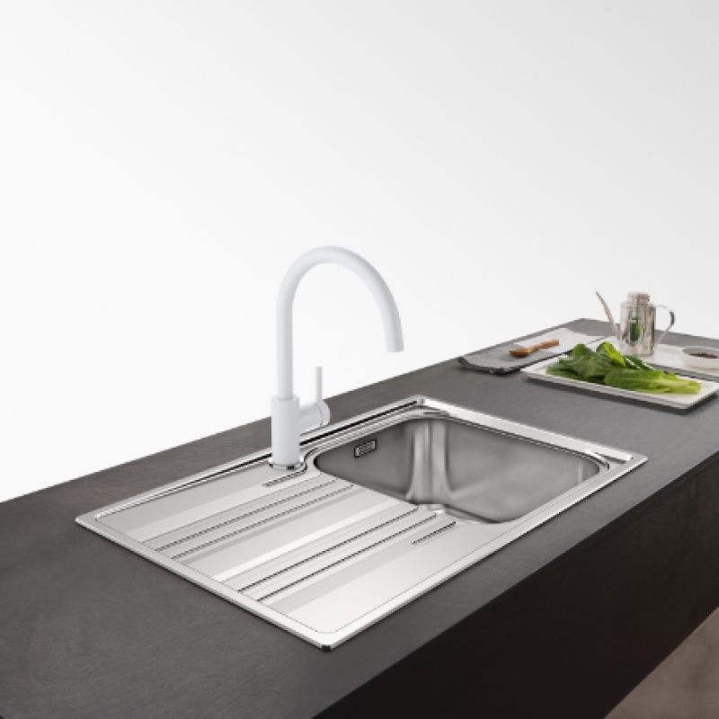Franke Lina XL Kuchyňská baterie Polar White Bílá s otočným výtokem 115.0626.024