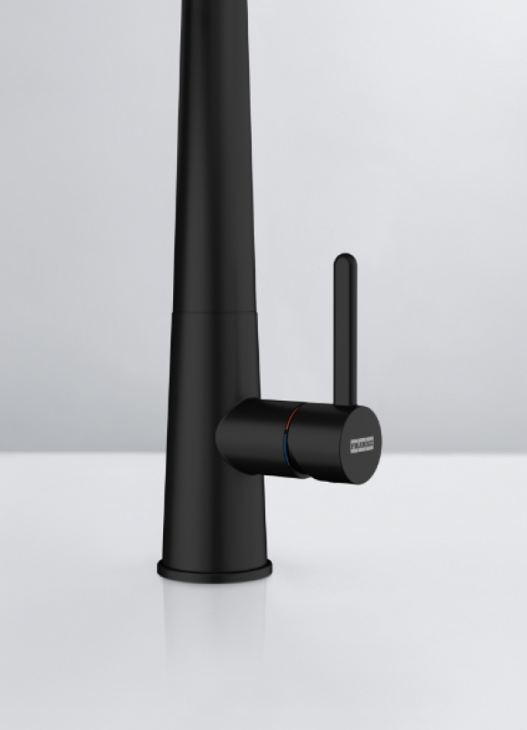 Franke Icon Jednopáková Kuchyňská Baterie s Flexibilní Ruční Sprchou, Černá 115.0690.598