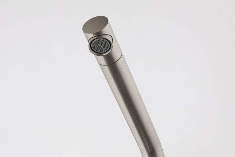 Franke Active Twist Jednopáková Baterie Nerezová ocel s Pevným Výtokem a Integrovaným Ovládáním Odpadu 115.0653.504