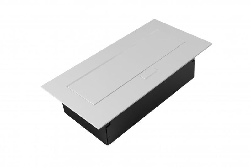 Nábyteková zásuvka 2x schuko zásuvka, USB A+C, bez kabelu, bílá