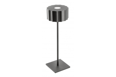 LED stolní lampa AZELIA, 2,5W, 200lm, DC 5V, 1A, 4000 K, baterie 4000 mAh, stmívatelná, černá