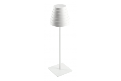 FIZZI Led stolní lampa, 2,5W, 200lm, DC 5V, 1A, 4000 K, baterie 4000 mAh, bílá