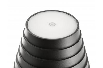 "FIZZI Led stolní lampa, 2,5W, 200lm, DC 5V, 1A,4000 K, baterie 4000 mAh, stmívatelná, černá