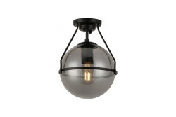 Stropní svítidlo DROP, 7165, AC220-240V, 50/60Hz, 1*E27, max.25W, průměr 21 cm, černé