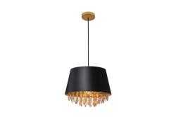 Stropní svítidlo NESTO, 5994, AC220-240V, 50/60Hz, 1*E27, max.40W, IP20, průměr 30 cm, černé/zlaté