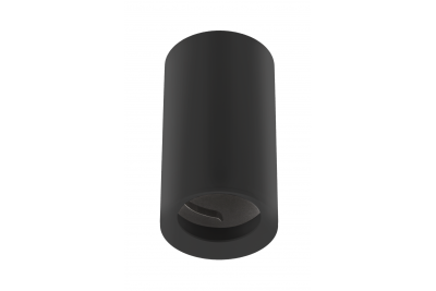 Stropní svítidlo TIPO, hliník, 65x115, IP20, max 50W, kulaté černé