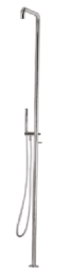 Waterevolution Flow sprchový sloup s mísicí baterií a ruční sprchou Gun Metal T147GME