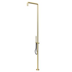 Waterevolution Flow sprchový sloup s míchací baterií a ruční sprchou Light Gold T147WGE