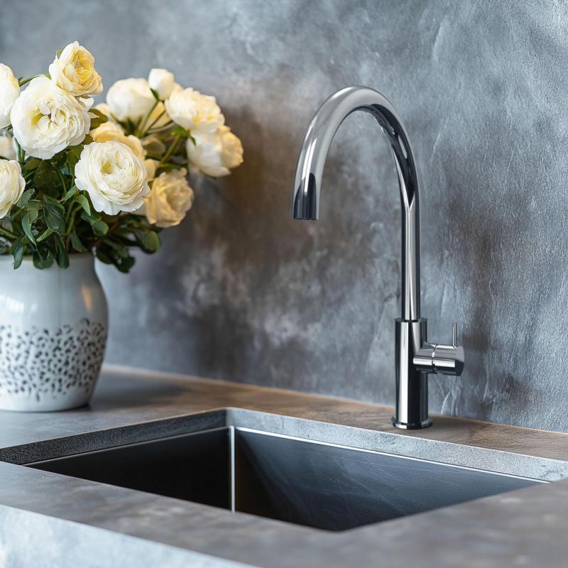 Waterevolution Flow kuchyňská baterie s otočným výtokem, chrom T158U01