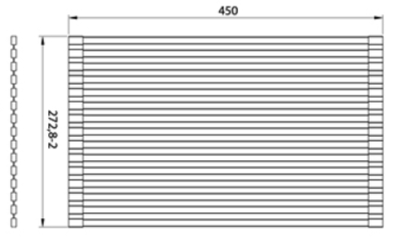 Ausmann Turt Chrom Rolovací podložka nad a do dřezu 28x45 cm 1208969723