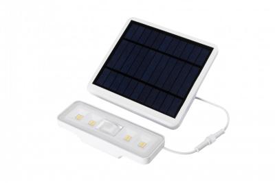 Solární svítidlo s detektory pohybu a soumraku DAVOS, LED, 1000lm, 4000K, 2000mAh, IP54, bílá