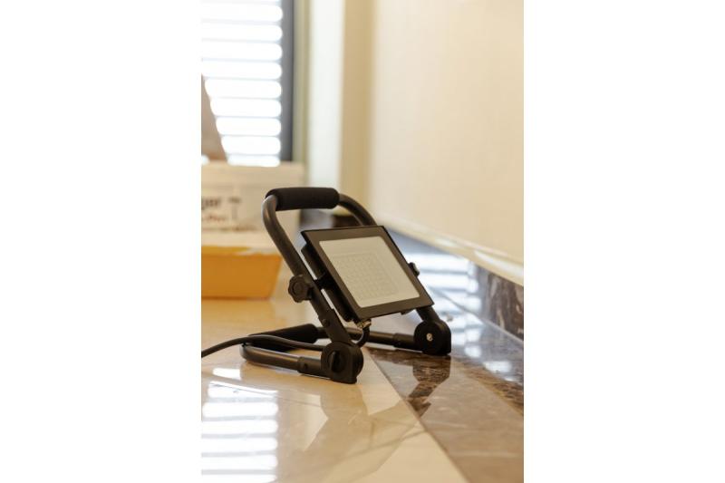 NELI Přenosný reflektor, LED, 50W, 4500lm, 6400K, AC220-240V, IP65, 1,5m kabel