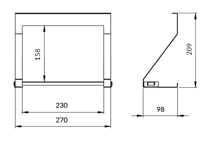 Epka Luxion Držák na papírové utěrky na kuchyňské lišty Kov Černý 1208969968
