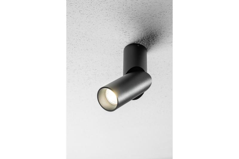 Stropní lampa VIRGO, max. 250V, 50/60Hz, 57x152mm, IP20, max. 20W, kulatá, černá