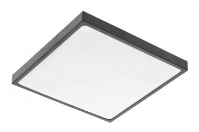 ALTAR LED stropní lampa, 295x295mm, 4000K, 24W, 1680lm, AC180-250V, 50/60 Hz, PF>0.5, IP54, černá, 3 roky záruky.
