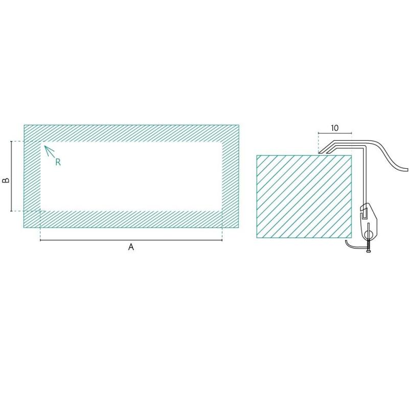 Banka Centurio 100-34 Nerezový dřez na montáž na pracovní desku 100 x 50 cm s odkapávací částí 1208970033