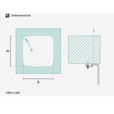 Banka IB5040 Nerezový Dřez 50 x 40 cm Podstavba 1208970037