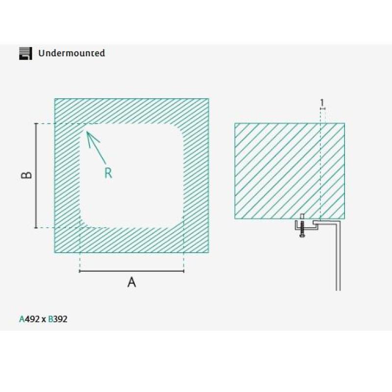 Banka IB5040 Nerezový Dřez 50 x 40 cm Podstavba 1208970037