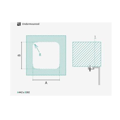 Banka IB4540 Nerezový dřez 45 x 40 cm Podstavba 1208970044