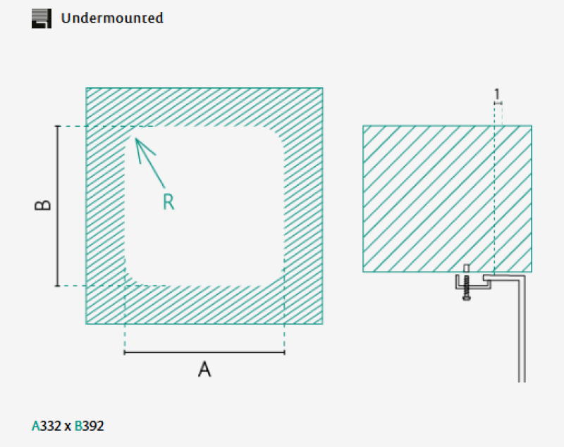 Banka IB3440 Nerezový dřez 34 x 40 cm Podstavba 1208970046
