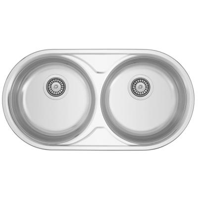 Dvojitý dřez Andalucia RVS Banka 835 x 440 cm Nástavba 1208970050