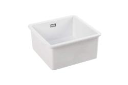 Ausmann Ceramic Ember Keramické Bílé Čtvercové Umyvadlo Na Desku a Pod Desku 40 x 40 cm 1208970094