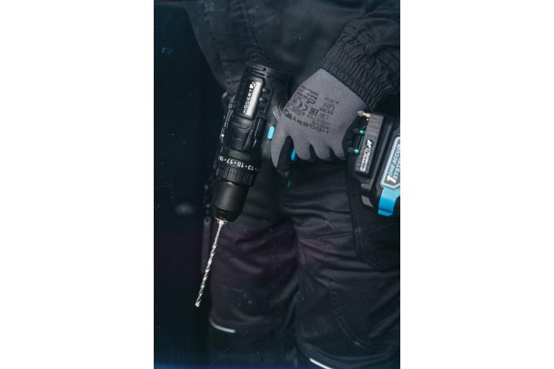 Högert výkonná akumulátorová příklepová vrtačka, bezkartáčová, 18V