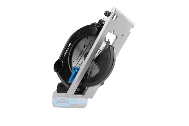 HÖGERT akumulátorová kotoučová pila, 18V, bez baterie, s připojením na vysavač.