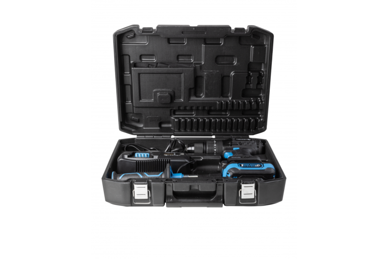 HÖGERT akumulátorová příklepová vrtačka, 18V pro cihly, kámen, dřevo, kov a plast