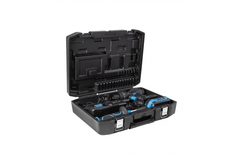 HÖGERT akumulátorová příklepová vrtačka, 18V pro cihly, kámen, dřevo, kov a plast