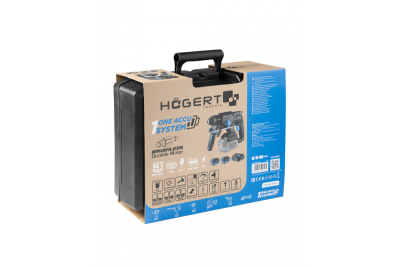 HÖGERT akumulátorová vrtačka sada, 18V, OneAccuSystem, s baterií, nabíječkou v kufru.