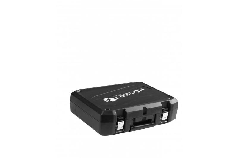 HÖGERT Akumulátorová úhlová bruska s pádlem spínačem, 125MM, 18V - Sada (baterie, nabíječka, příslušenství)