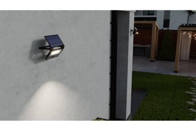 Sluneční povodňové světlo LUMOS II, LED, 2000lm, 6400K, 2600mAh vyměnitelné, IP65, černé