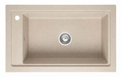 Graniteland Magra Granitový Béžový Pískovcový Umyvadlo nástavba 686 x 427 mm s dírou pro kohoutek a nerezovou zátkou 1208970617